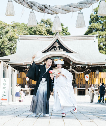 2021/10/8　琴崎八幡宮＆プレミアムフォトウェディング　山﨑洋崇さん・潤子さん